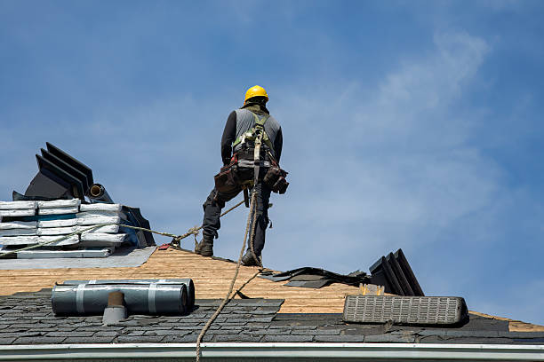 Professional Gutter Installation technician working in Ogden, KS